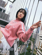 CHEONGSAM KNIT JACKET PINK